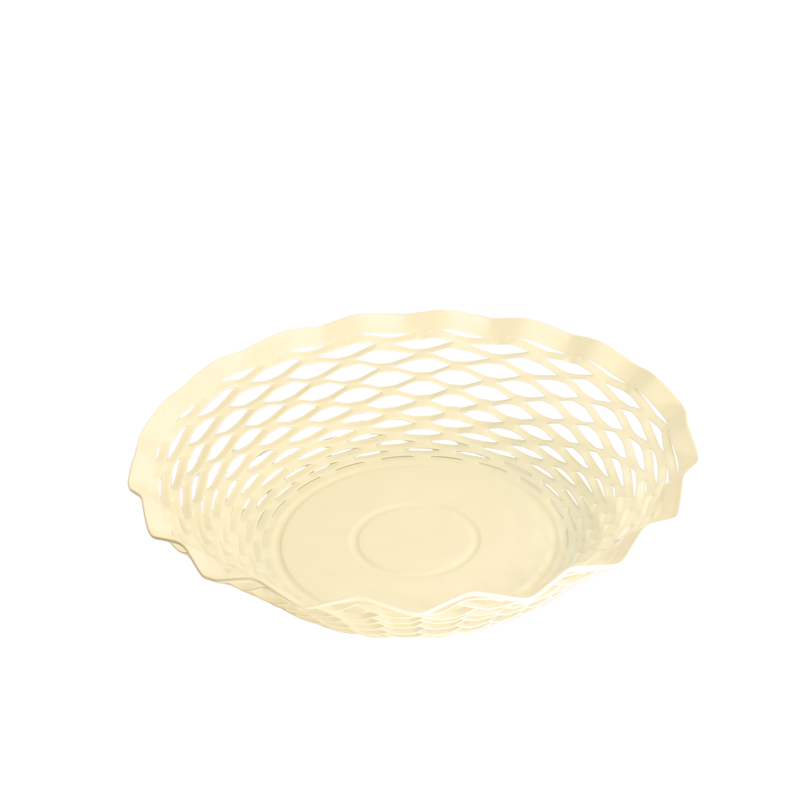 Brødkurv, rund - Creme